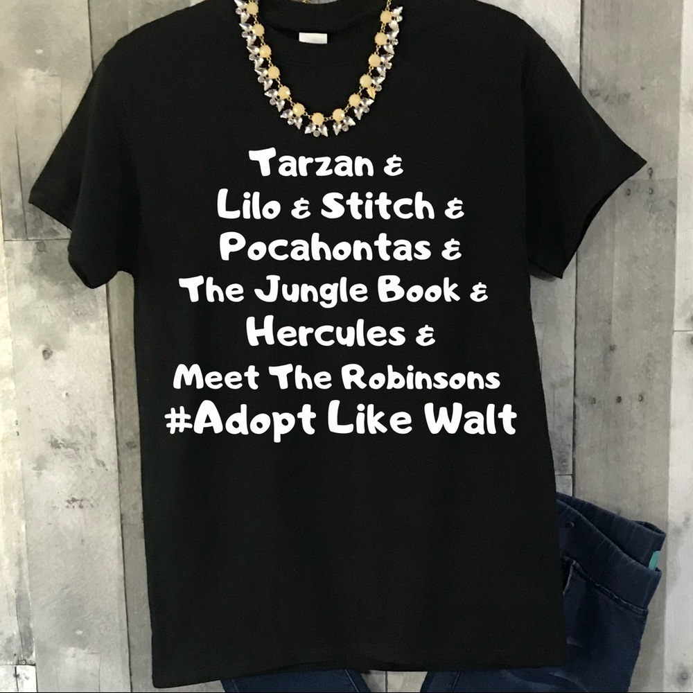 Adoption Foster Mom Disney Graphic Tee Small-3Xl